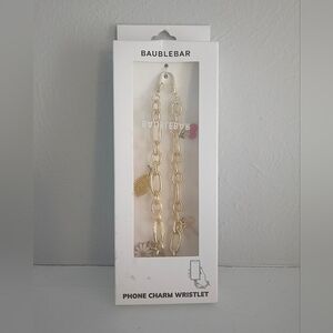 NWT Baublebar Phone Charm Wristlet Chain